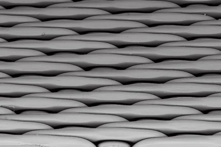 Close-up of a filter cloth weave
